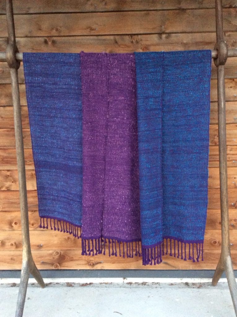 Violet & blue wraps