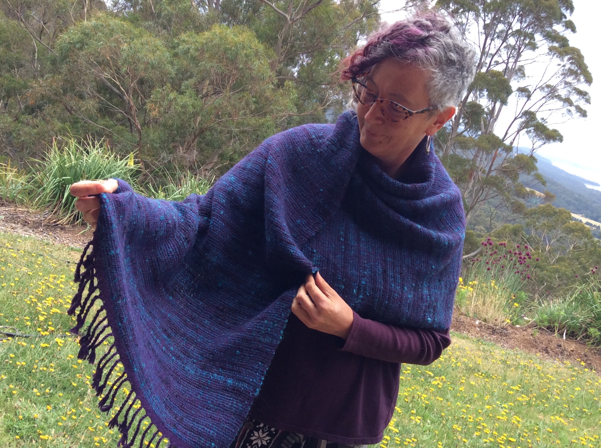 Hand spun wrap