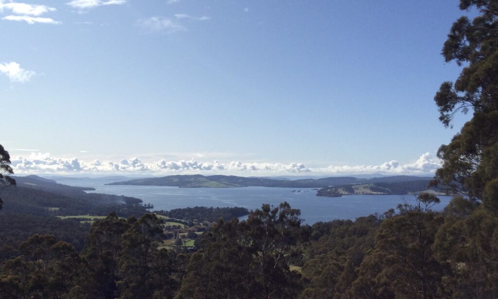 Spectacular views over the Channel, Bruny Island and beyond, and a colourful garden to explore.