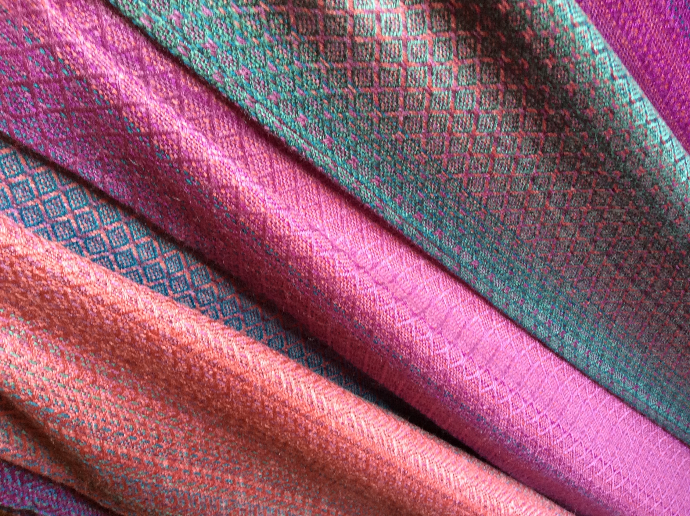A batch of silk scarves